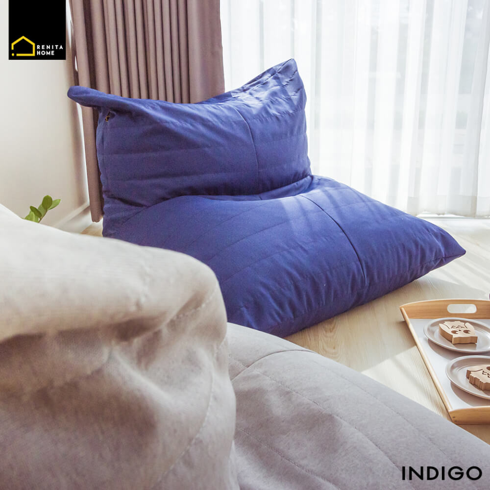บีนแบค RENITA HOME รุ่น CANBERRA (สีน้ำเงิน A1-38) 100x100ซม._2